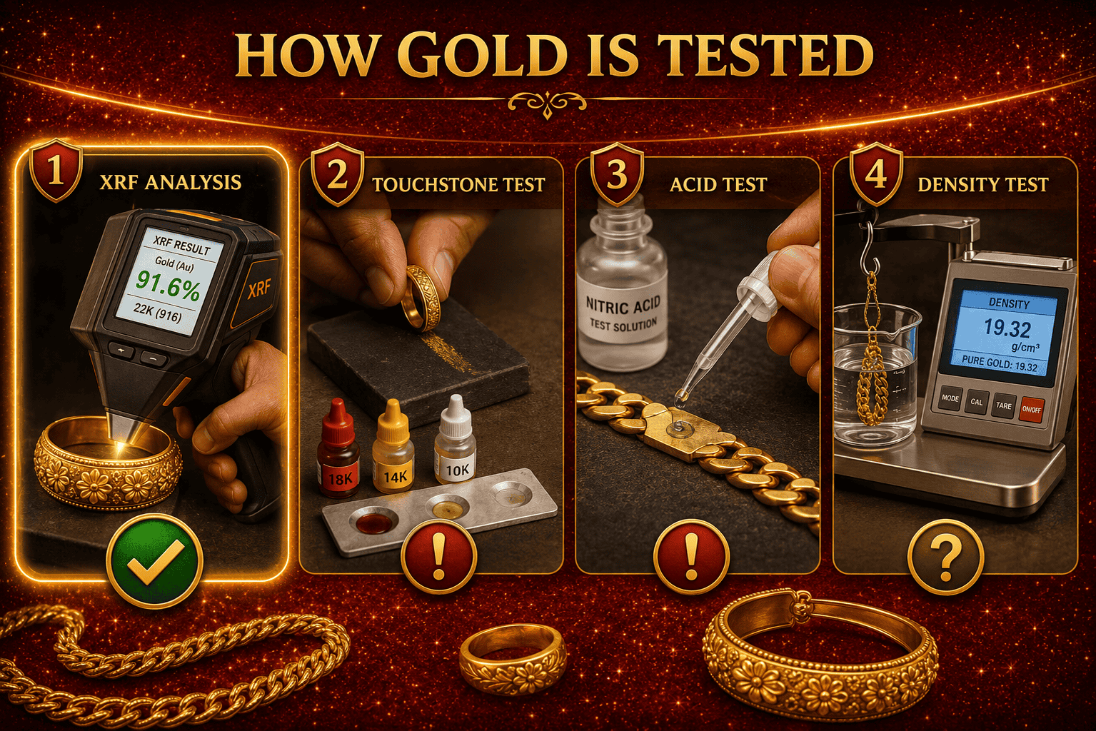 How Gold Purity Is Tested